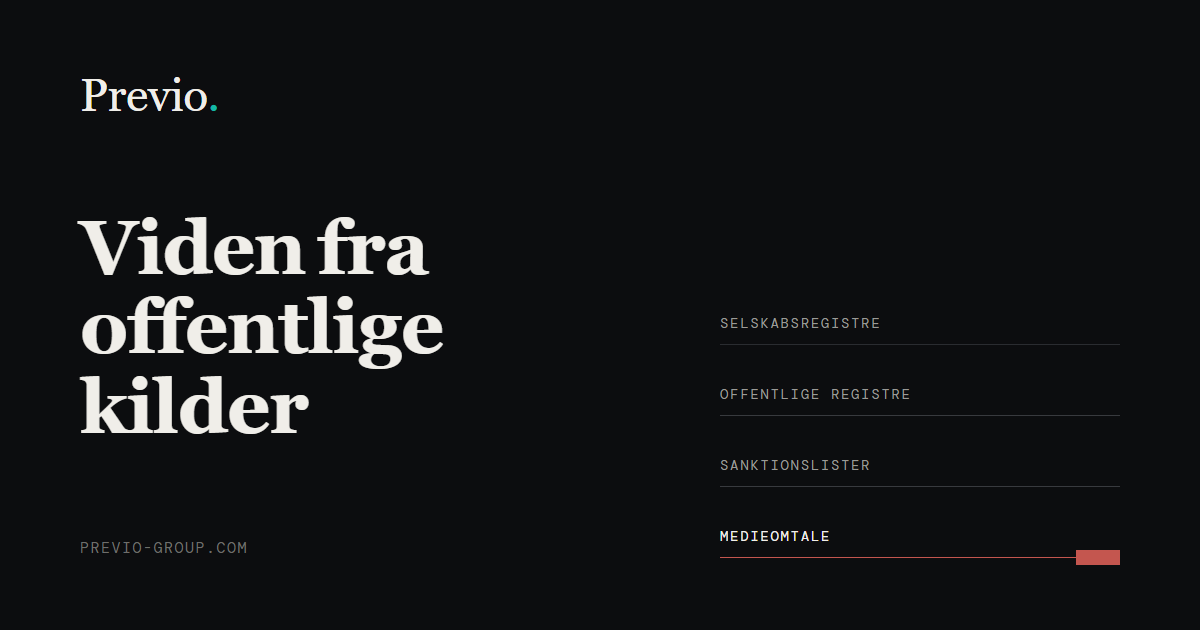 Previos egen grafik: Viden fra offentlige kilder.